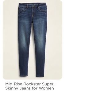 NWT Mid-Rise Rockstar Super-Skinny Jeans for Women, size 10 Petite, Campbell